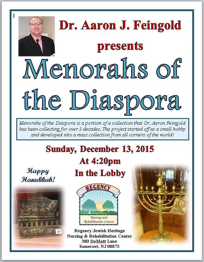 menorah's of diaspora Regency Nursing & PostAcute Rehabilitation Blog